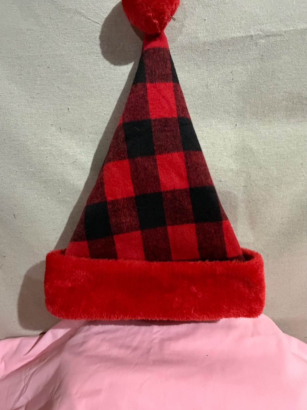 Red Buffalo Plaid Adult/Kids Holiday Hat - Unbranded